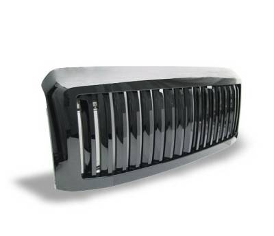 Ford F250 4CarOption Front Hood Grille - GRZV-F2500809-BK