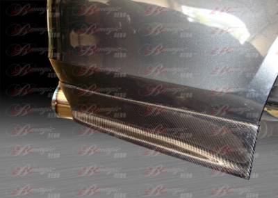 Lexus GS BMagic Swish Series Carbon Fiber Rear Apron - GS06BMSWIRSC