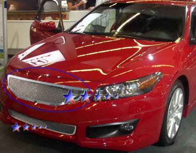 Honda Accord 2DR APS Wire Mesh Grille - Upper - Stainless Steel - H76556T