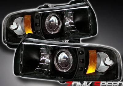 JDM Black Halo LED Headlights