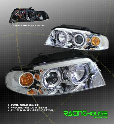 Chrome Dual Halo Pro Headlights