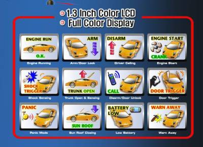 Vision - 1.3 LCD Color Camera Alarm Engine Start - Image 2