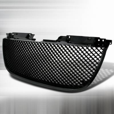 GMC Yukon Custom Disco Black Mesh Front Hood Grille - HG-DEN07JM