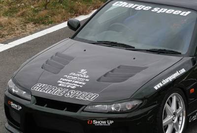 Nissan 240SX Chargespeed Type-2 Vented Hood