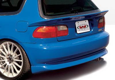 Honda Civic HB Wings West Racing Series Rear Lower Skirt - 890067