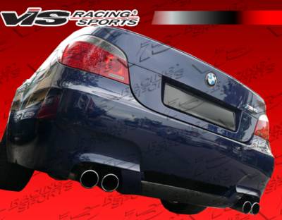 BMW 5 Series VIS Racing Carbon Fiber A-Tech Rear Lip - 04BME60M54DATH-012C