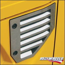 Hummer H2 RealWheels Side Vent Cover - Polished Stainless Steel - 14PC - RW120-1-A0102