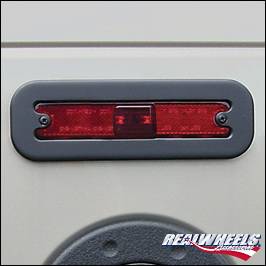 Hummer H2 RealWheels Oversized Side Marker Light Covers - Black Powder Coat Billet Aluminum - 4PC - RW207-1BP-A0102
