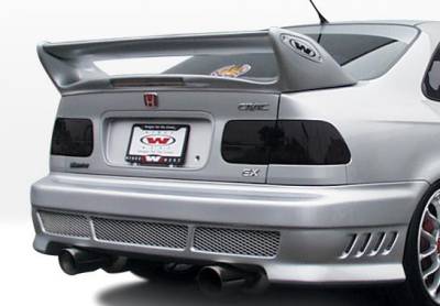 Honda Civic 2DR & 4DR VIS Racing Avenger Rear Bumper Cover - Urethane - 890392