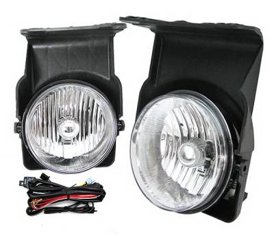 GMC Sierra 4 Car Option Fog Light Kit - Clear - LHF-GSI03C