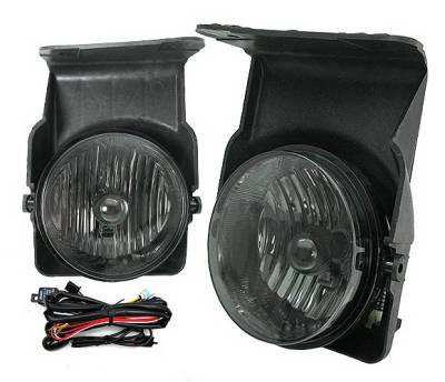 GMC Sierra 4 Car Option Fog Light Kit - Smoke - LHF-GSI03SM