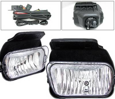 GMC Sierra 4 Car Option Fog Light Kit - Clear - LHF-GSI05C