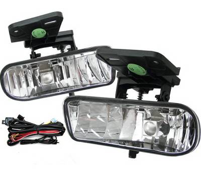 GMC Sierra 4 Car Option Fog Light Kit - Clear - LHF-GSI99C