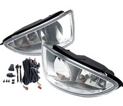 Honda Civic 4 Car Option Fog Light Kit - Clear - LHF-HC04