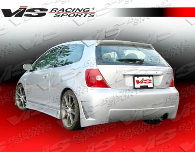 Honda Civic HB VIS Racing TSC-3 Rear Bumper - 02HDCVCHBTSC3-002
