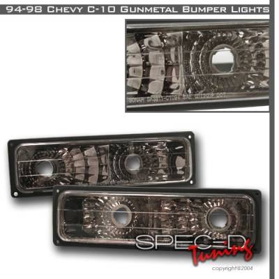 Chevrolet C10 Custom Disco Gunmetal Bumper Lights - LB-C1094G-YD