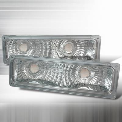 Chevrolet C10 Custom Disco Euro Clear Bumper Lights - LB-C1094-YD
