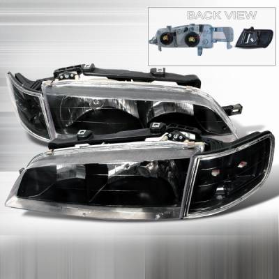 Honda Accord Custom Disco Black JDM Headlights - LCLH-ACD94JM-APC
