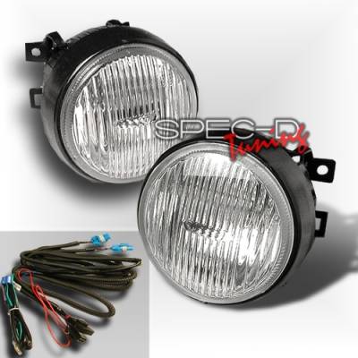 Honda Civic Custom Disco Clear Round OEM Fog Lights - LF-CV96CRND