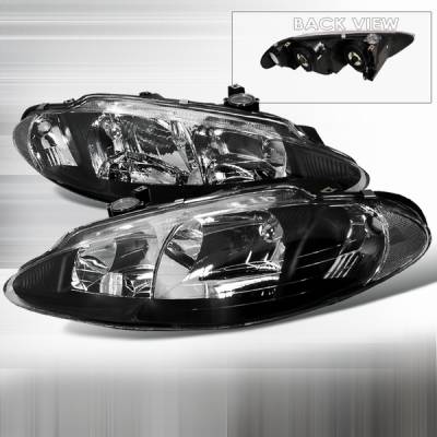 Dodge Intrepid Custom Disco Black Headlights - LH-ITRE98JM-KS