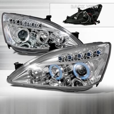 Honda Accord Custom Disco Chrome Projector Headlights - LHP-ACD03-TM
