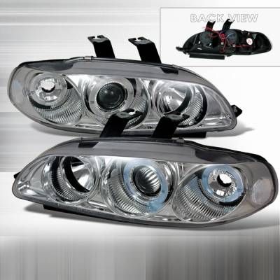 Honda Civic Custom Disco Silver Projector Headlights - 1PC - LHP-CV923D