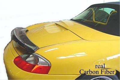 Custom - Carbon Fiber rear Wing Spoiler with Light - Image 2