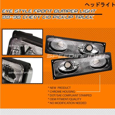 Chrome Eye Style Bumper Lights
