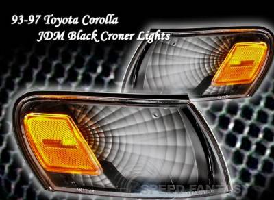 JDM Black Corner Lights