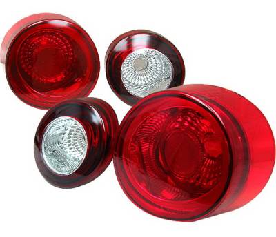 Chevrolet Cobalt 4 Car Option Taillights - Red & Clear - LT-CCBT05RC-5