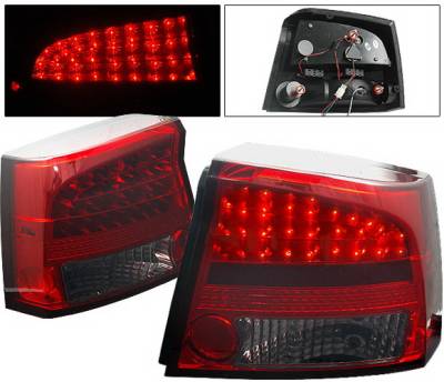 Dodge Charger 4CarOption LED Taillights - LT-DCHAR06LEDRSM-YD