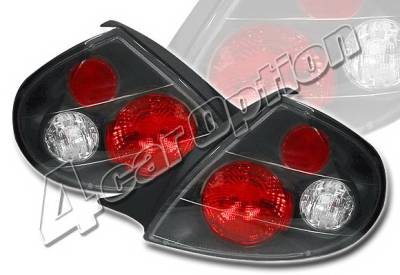 Dodge Neon 4 Car Option Altezza Taillights - Black - LT-DN00JB-YD