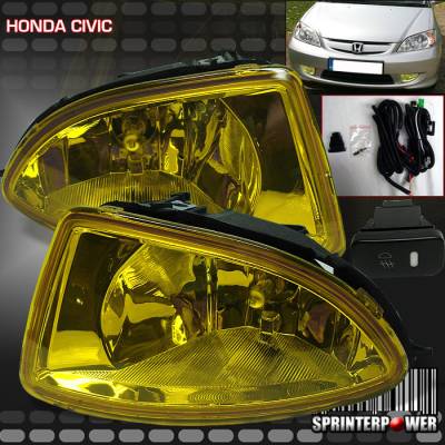 JDM  Yellow Bumper  Fog Lights