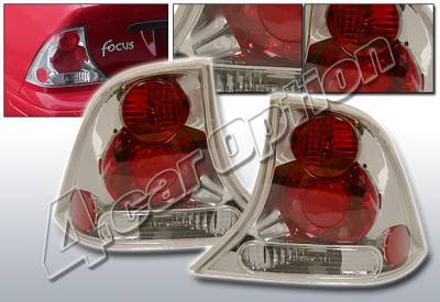 Ford Focus 4DR 4 Car Option Altezza Taillights - Gunmetal - LT-FF004G-KS