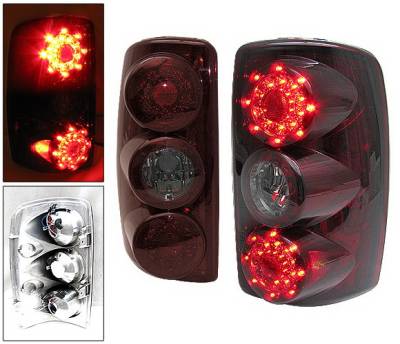GMC Yukon 4 Car Option LED Taillights - Black - LT-GYD00LEDJB-6