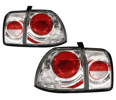 Honda Accord 4 Car Option Altezza Taillights - Chrome - LT-HA96A3-YD