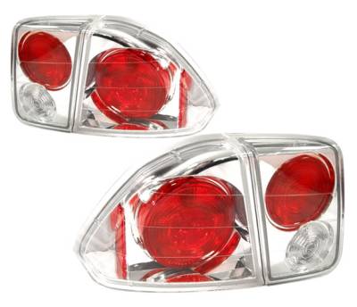 Honda Civic 4DR 4 Car Option Altezza Taillights - Chrome - LT-HC014A-YD