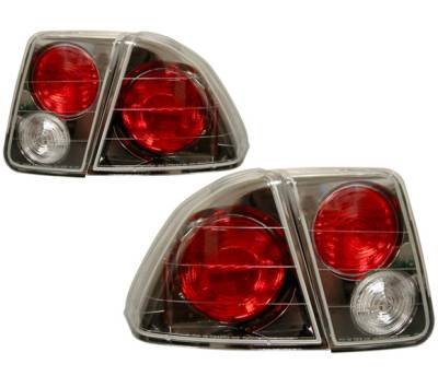 Honda Civic 4DR 4 Car Option Altezza Taillights - Gunmetal - LT-HC014G-YD