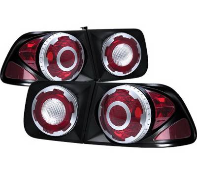 Honda Civic 2DR 4 Car Option Taillights - Black - LT-HC962DB-9