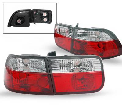 Honda Civic 2DR 4CarOption Taillights - LT-HC962RC-YD