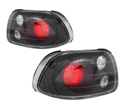 Honda Del Sol 4 Car Option Altezza Taillights - Black - LT-HD93JB-3