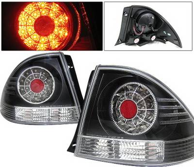 Lexus IS 4 Car Option LED Taillights - Black - LT-LIS300LEDJB-YD