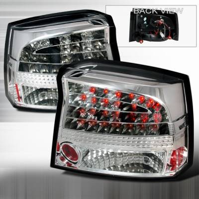 Dodge Charger Custom Disco Chrome Euro LED Taillights - LT-CHG05CLED-YD