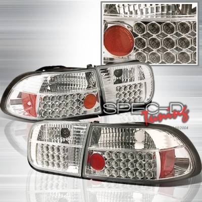 Honda Civic Custom Disco Chrome LED Taillights - LT-CV923CLED