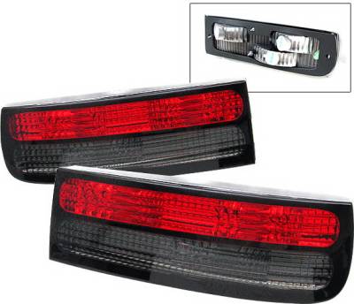 Nissan 300Z 4 Car Option Taillights - Red & Smoke - LT-N300ZXRSM-9