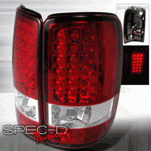 GMC Denali Custom Disco Red LED Taillights - LT-DEN00RLED