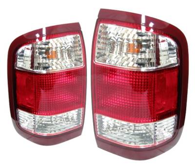 Nissan Pathfinder 4 Car Option OEM Taillights - Red & Clear - LT-NP99OE-KS