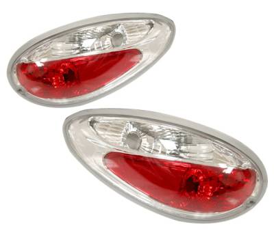 Chrysler PT Cruiser 4 Car Option Euro Taillights - Red & Clear - LT-PTC01A-YD