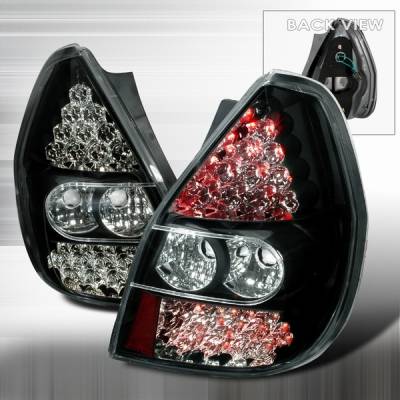 Honda Fit Custom Disco Black LED Taillights - LT-FIT06JMLED-KS