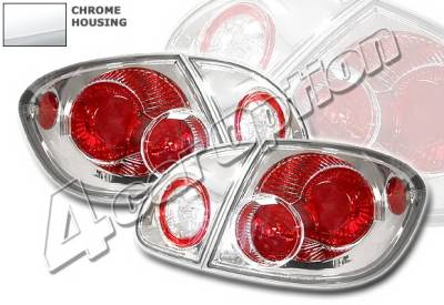 Toyota Corolla 4 Car Option Altezza Taillights - Chrome - LT-TCL03A-YD